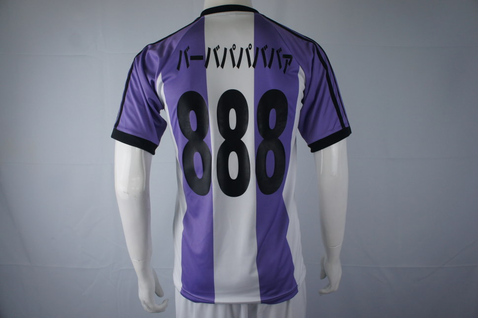 FCバルセロナ レプリカサッカーユニフォーム 白 紫 クラスTシャツ