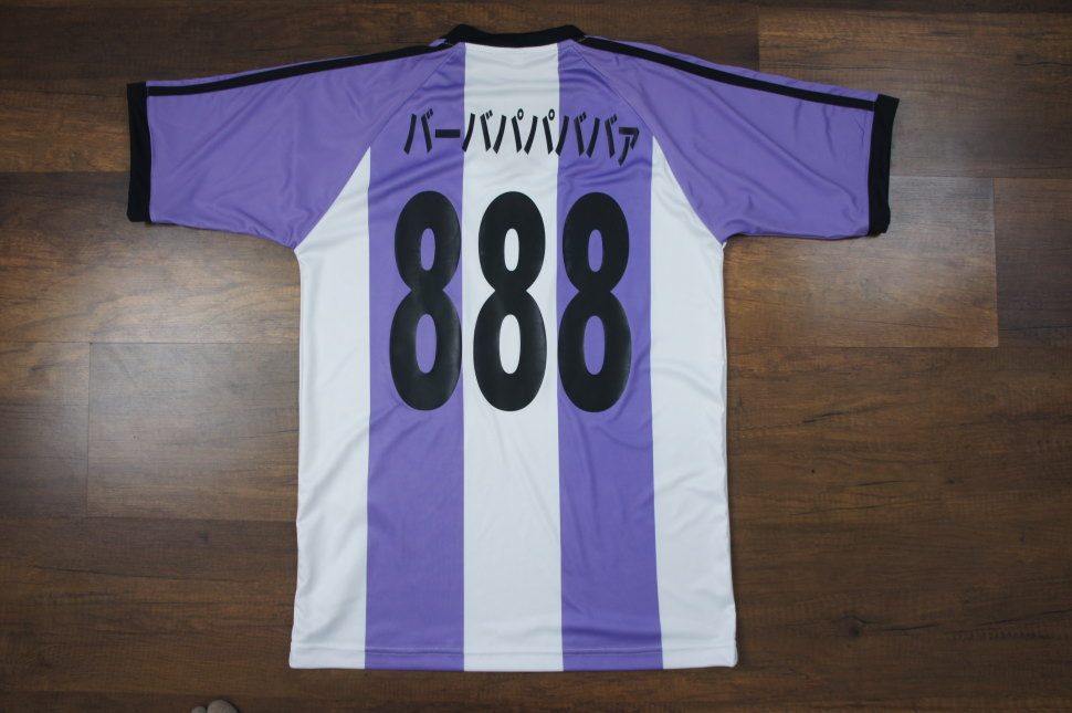 FCバルセロナ レプリカサッカーユニフォーム 白 紫 選手名 背番号