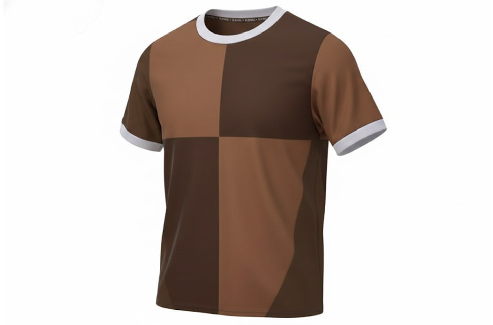 スポーツチームの移動着やフットサルにも最適なザンクトパウリ風サッカーシャツ。立体的でスタイリッシュなシルエットのクラスTシャツ